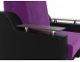Кресло кровать Сенатор (80х190) Микровельвет Фиолетовый, Черный ЛДСП 112х93х110, артикул 10184982 фото 7