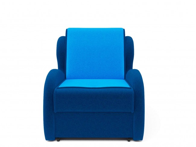 Кресло кровать Алан Астра (плюшевого типа) Синий Массив 80х95х95, артикул 10029524