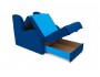 Кресло кровать Алан Астра (плюшевого типа) Синий Массив 80х95х95, артикул 10029524 фото 6