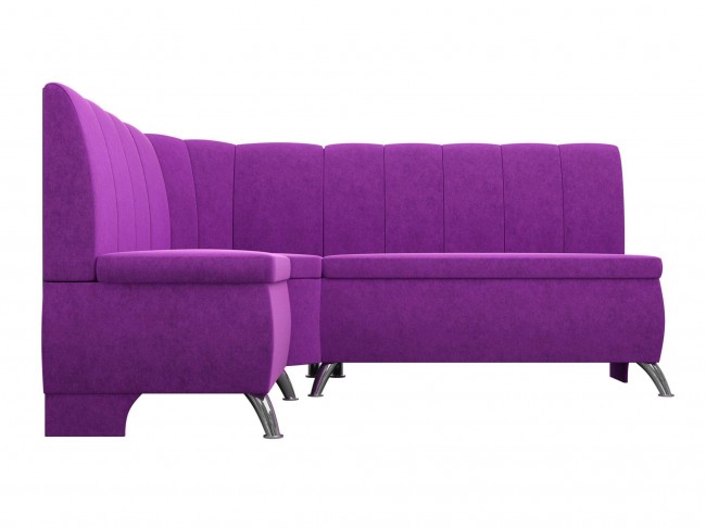 Кухонный уголок, кухонный диван, диван Кантри 2 172х88х134 Вельвет Фиолетовый, артикул 10068120