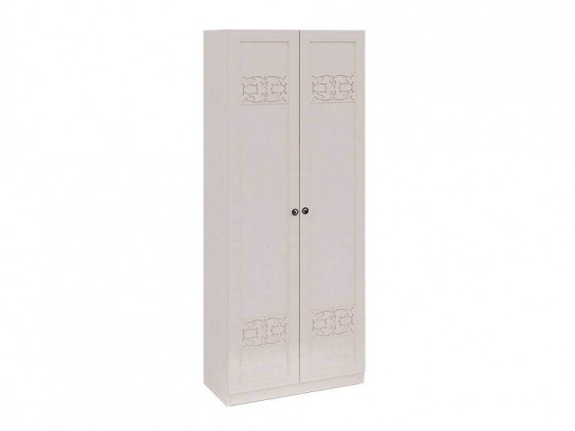 Шкаф для одежды с 2 мя дверями и штангой Саванна Белый 89х216х42 МДФ, ДСП, артикул 10028089