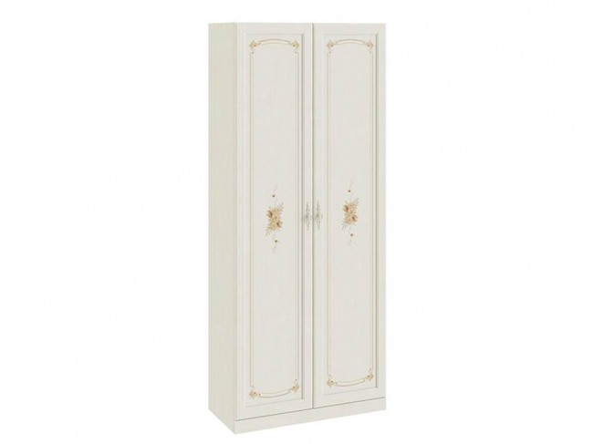 Шкаф для одежды с 2 мя дверями Лючия Белый 89х216х42 ДСП, МДФ, артикул 10028135
