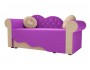 Диван Кровать детская Тедди 2 Левая (170х70) Выкатной 168х82х75 Микровельвет Фиолетовый, Бежевый, артикул 10068705 фото 4