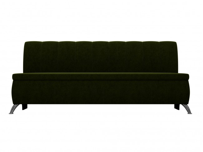 Прямой Кухонный диван, диван Кантри 3 182х88х57 Вельвет Зеленый, артикул 10077947