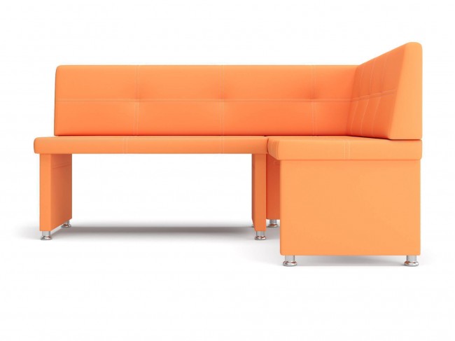 Диван, кухонный диван, уголок Кантри 168х87х129 Экокожа Оранжевый, артикул 10078467