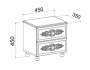 Тумба прикроватная Ассоль Плюс 45х45х35 ЛДСП, артикул 10079673 фото 2