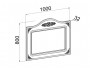 Зеркало Ассоль Плюс ЛДСП 100х80х3 Россия, артикул 10080229 фото 2
