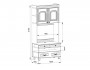 Шкаф ТВ Элизабет 100х215х55 МДФ, артикул 10080389 фото 2