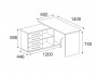 Компьютерный стол КСТ 109 Левый Коричневый темный, Венге 140х75х127 Россия, артикул 10081556 фото 2