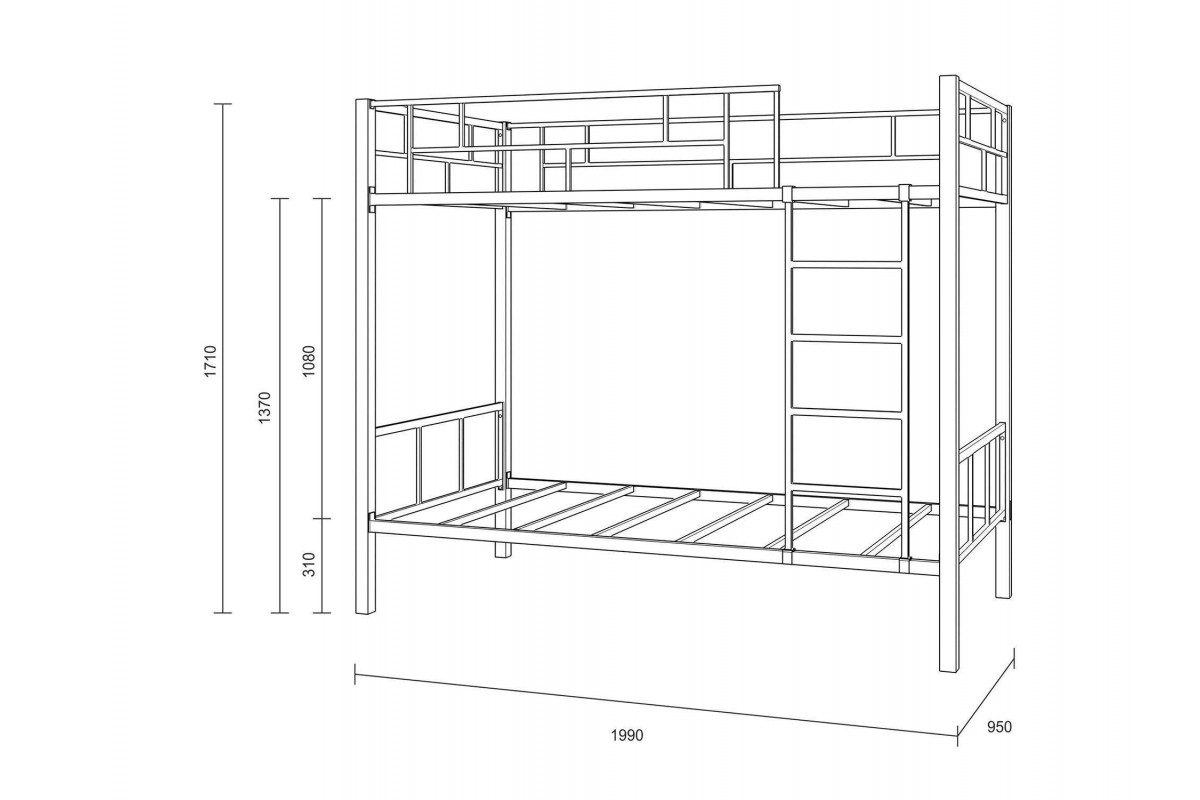 кровать двухъярусная железная своими руками