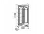 Шкаф платяной Элизабет 100х215х54 МДФ, артикул 10084574 фото 2