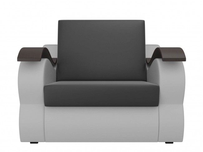 Кресло Меркурий (80х190) Экокожа Черный, Белый ЛДСП 112х93х110, артикул 10089241