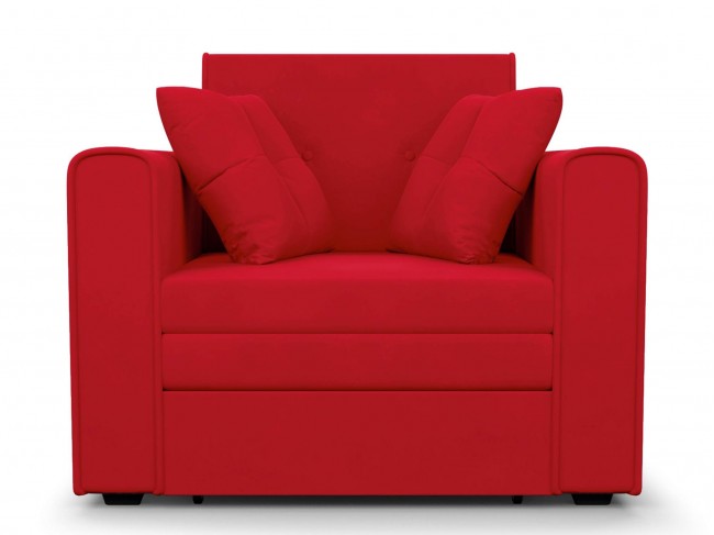 Кресло кровать Санта Микровелюр Красный ДСП, Брус сосны, Фанера 103х90х82, артикул 10118643