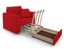 Кресло кровать Санта Микровелюр Красный ДСП, Брус сосны, Фанера 103х90х82, артикул 10118643 фото 6