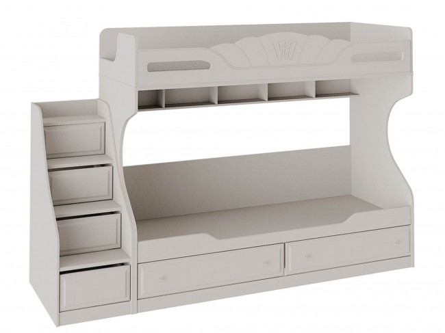 Кровать 2 х ярусная с приставной лестницей Сабрина (80x200) 80х200 Бежевый Россия, артикул 10137736