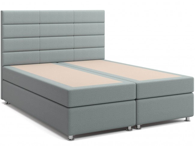 Кровать с матрасом и зависимым пружинным блоком Бриз (160х200) Box Spring 160х200 Серый Россия, артикул 10029233