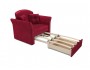 Кресло кровать Малютка 2 Вельвет бархатного типа Красный Фанера, ДСП, Брус сосны 95х92х82, артикул 10149976 фото 7