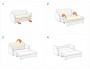 Кресло кровать Малютка 2 Вельвет бархатного типа Красный Фанера, ДСП, Брус сосны 95х92х82, артикул 10149976 фото 8