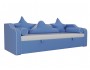 Прямой Диван Детский диван кровать Рико 209х75х102 Экокожа Голубой, Белый, артикул 10152849 фото 2