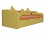 Прямой Диван Детский диван кровать Рико 209х75х102 Экокожа Оранжевый, Желтый, артикул 10152855 фото 5