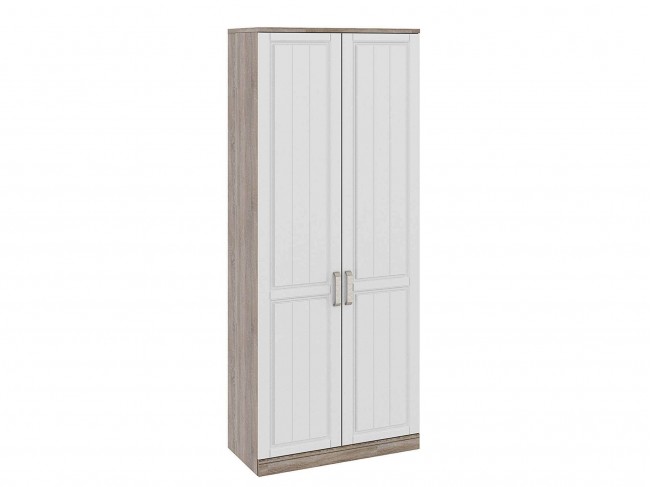 Шкаф для одежды с 2 мя глухими дверями Прованс Белый 90х217х44 МДФ, артикул 10084493