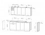 Кухня Глория 1,9 м Коричневый, Бежевый 190х215х60 ЛДСП Россия, артикул 10184834 фото 2