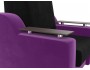 Кресло кровать Сенатор (80х190) Микровельвет Фиолетовый, Черный ЛДСП 112х93х110, артикул 10184981 фото 8