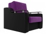 Кресло кровать Сенатор (60х190) Микровельвет Черный, Фиолетовый ЛДСП 92х93х110, артикул 10184997 фото 2