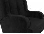 Кресло Неаполь Велюр Черный ЛДСП 75х101х79, артикул 10195577 фото 4