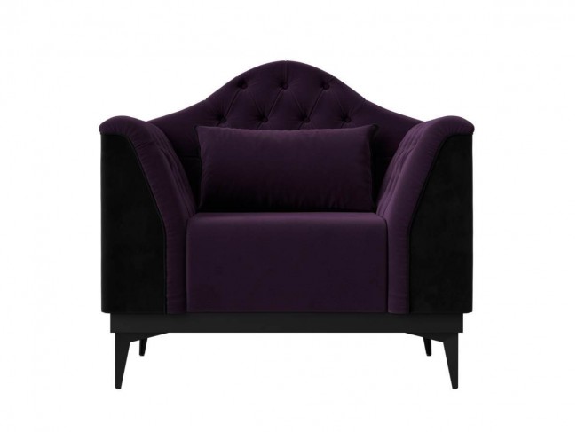 Кресло Флорида Велюр Фиолетовый, Черный ЛДСП 104х95х87, артикул 10197495