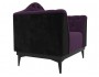 Кресло Флорида Велюр Фиолетовый, Черный ЛДСП 104х95х87, артикул 10197495 фото 3