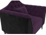Кресло Флорида Велюр Фиолетовый, Черный ЛДСП 104х95х87, артикул 10197495 фото 4