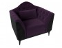 Кресло Флорида Велюр Фиолетовый, Черный ЛДСП 104х95х87, артикул 10197495 фото 5