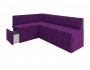 Угловой Диван, кухонный диван, уголок Атлантис Дельфин 212х84х135 Микровелюр Фиолетовый, артикул 10247853 фото 2