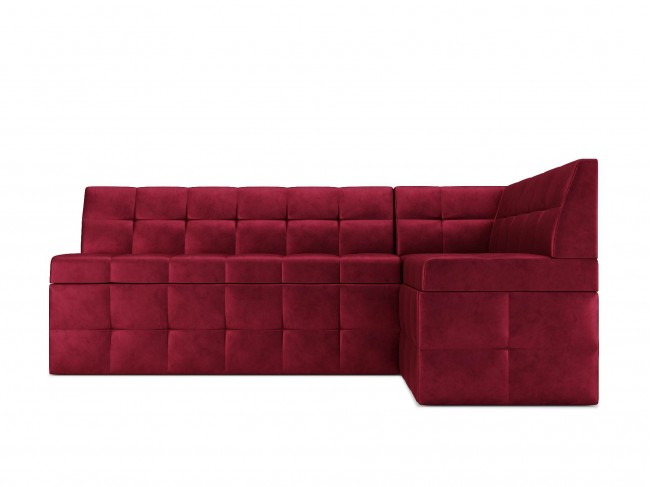 Угловой Кухонный диван, кухонный уголок Атлантис Дельфин 190х84х120 Вельвет бархатного типа Красный, артикул 10247866