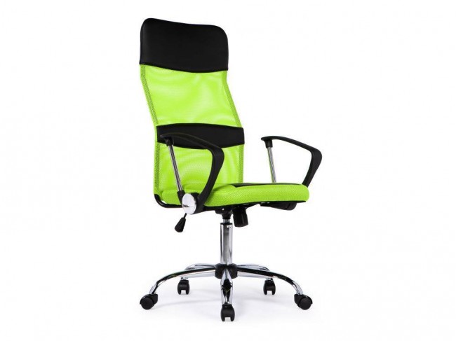 ARANO зеленое Компьютерное кресло Искусственная кожа Хромированный металл, Пластик 65х119х65, артикул 10262504