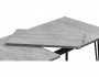 Денвер Лофт 120 25 мм бетон / черный матовый Стол деревянный Серый, Бетон Металл 120х75х75 , артикул 10262883 фото 2
