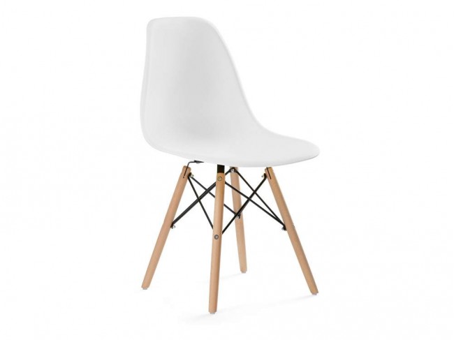 Eames PC 015 белый Стул деревянный Массив бука, Металл Белый 83х49, артикул 10263266