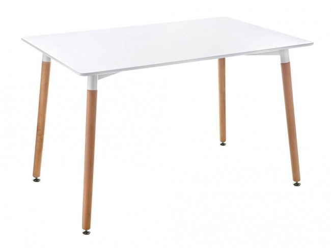Table 120 white / wood Стол Белый, Белый Массив бука 120х73х80 , артикул 10262859