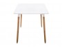 Table 120 white / wood Стол Белый, Белый Массив бука 120х73х80 , артикул 10262859 фото 4