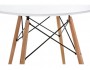 Table 90 white / wood Стол деревянный Белый, Белый Массив бука 90х72х90 , артикул 10262192 фото 3