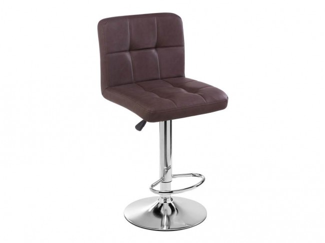 Paskal brown Барный стул Хромированный металл Коричневый 92х47, артикул 10264196