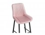 Седа велюр розовый / черный Барный стул Металл Розовый 102х57, артикул 10264279 фото 5