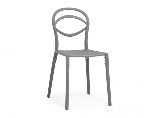 Simple gray Пластиковый стул Пластик Серый 85х55, артикул 10297277