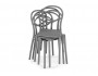 Simple gray Пластиковый стул Пластик Серый 85х55, артикул 10297277 фото 3