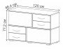 Дамар белый Комод 77х46, артикул 10344430 фото 2